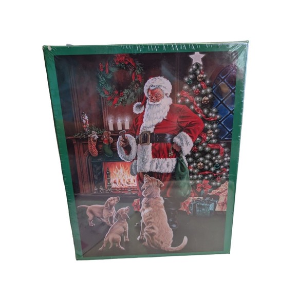 Christmas Party Oversized Puzzle 500 Pieces Brother- Sister Design Studio Sealed - Picture 1 of 5